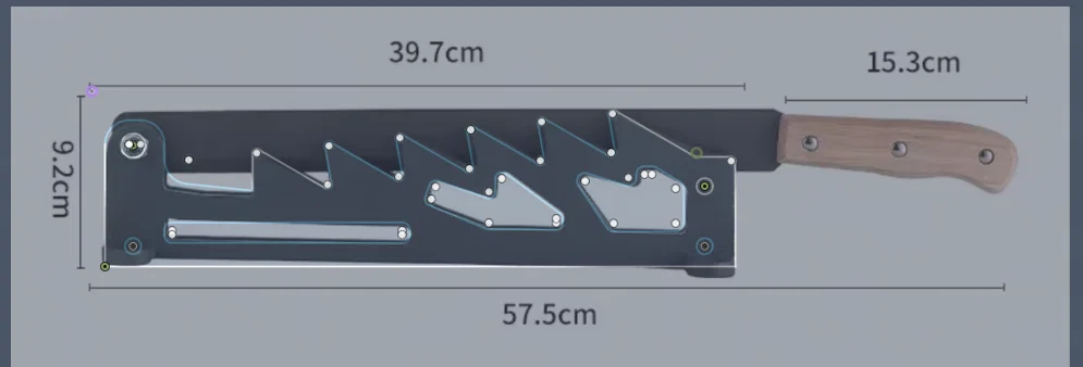 Bản vẽ DXF máy chẻ củi thủ công (Wood Chipper Template) bền bỉ - Image 5