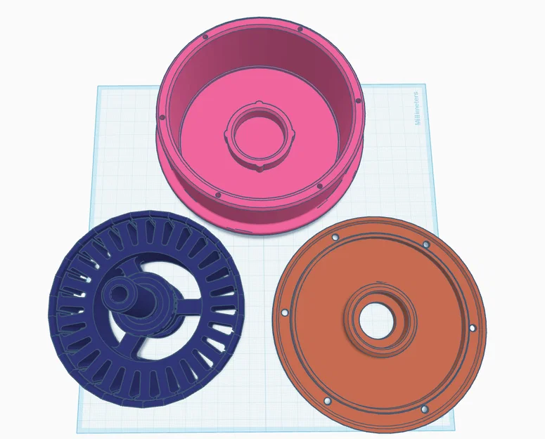 Mô hình linh kiện động cơ Hoverboard (STL cho DIY và học tập) - Image 1