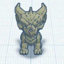 Mô hình chú rồng mini (Mini Dragon) xinh xắn để bàn in 3D