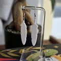 Bông tai hình lông vũ 3D xinh xắn - Mẫu in nhanh và thời trang - Thumbnail 6