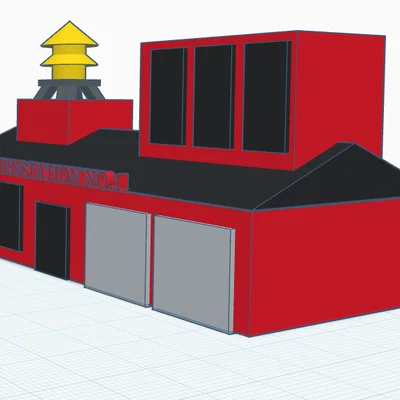 Mô hình trạm cứu hỏa Fire Station No.1 đẹp mắt dành cho sưu tầm