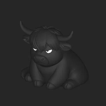 Chú Bò Highland Cáu Kỉnh – Thành viên mới của bộ sưu tập "Grumpy Animals"