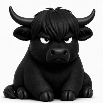Chú Bò Highland Cáu Kỉnh – Thành viên mới của bộ sưu tập "Grumpy Animals"