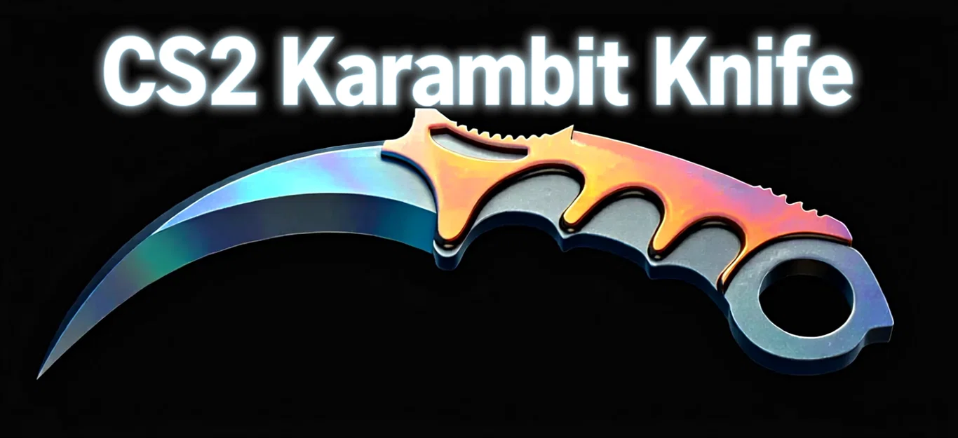 Mô hình dao Karambit phong cách CS2 in 3D đơn giản và đẹp mắt - Image 1