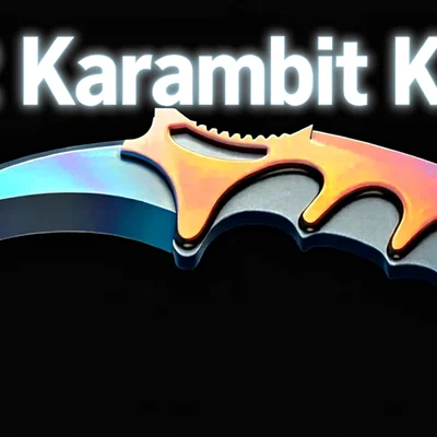 Mô hình dao Karambit phong cách CS2 in 3D đơn giản và đẹp mắt