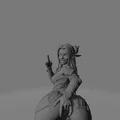 Mô hình STL Nữ Elf Tinh Nghịch - Tượng Resin Fantasy Chi Tiết Cao - Thumbnail 4