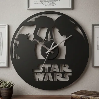 Đồng hồ treo tường Star Wars 3D - Thiết kế cực chất cho fan hâm mộ