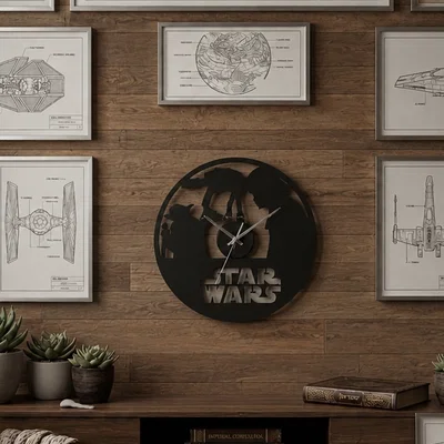 Đồng hồ treo tường Star Wars 3D - Thiết kế cực chất cho fan hâm mộ