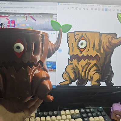 Mô hình 3D hũ đựng đồ Cổ Mộc Yêu (Stump) từ MapleStory