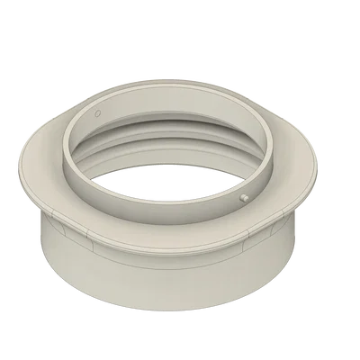 Bộ chuyển đổi ống dẫn khí 150mm ngược chiều kim đồng hồ cho cửa sổ Trotec
