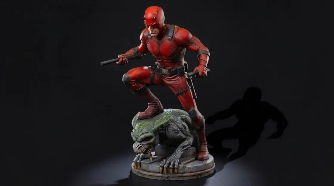 Mô hình Daredevil trên tượng thú Gargoyle - Image 1