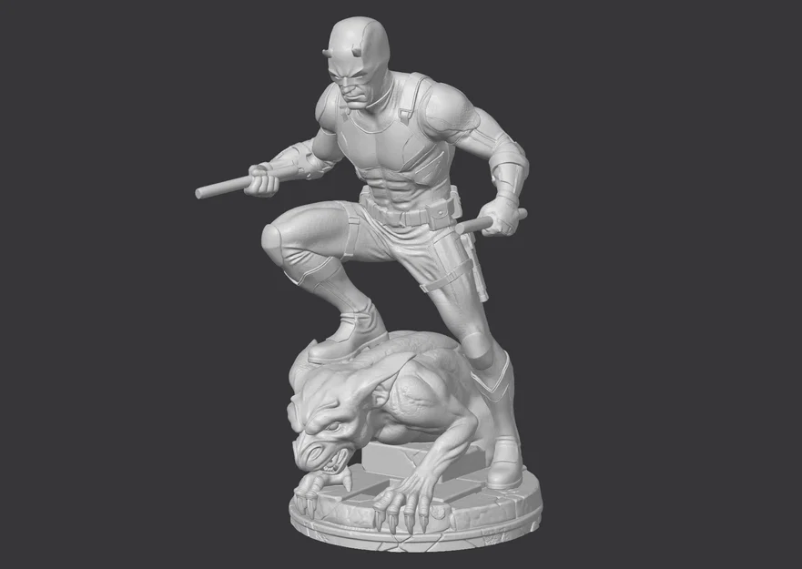 Mô hình Daredevil trên tượng thú Gargoyle - Image 2