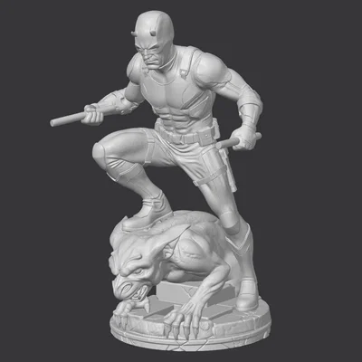 Mô hình Daredevil trên tượng thú Gargoyle