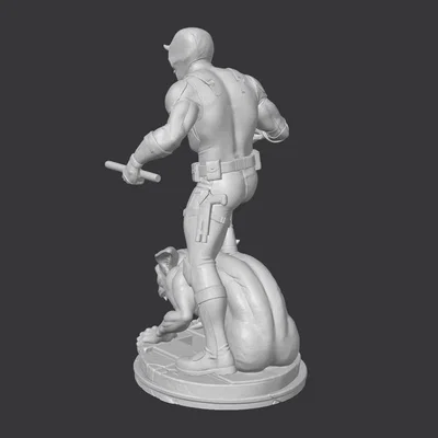 Mô hình Daredevil trên tượng thú Gargoyle