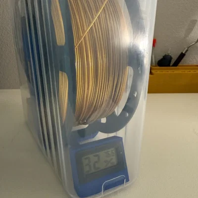 Dry Box (Hộp ngũ cốc) - Giá đỡ cuộn Filament + Đo độ ẩm + Khay hút ẩm
