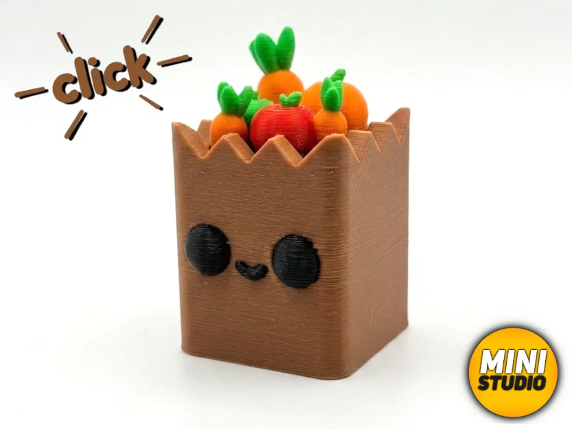 Mô hình Shopping Bag Clicker + Phiên bản móc khóa - Image 1