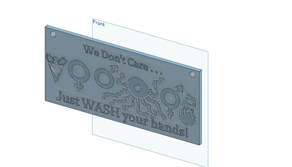 Biển báo nhà vệ sinh trung lập đầy đủ ý nghĩa (Bathroom Sign) - Image 1