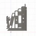 Giá đỡ sách nghệ thuật 3D ARTE&DISIGN GT240 độc đáo - Thumbnail 2