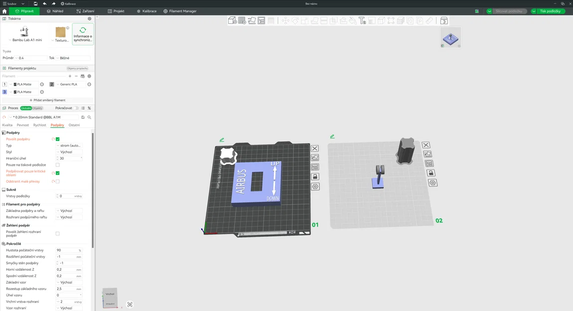 Mô hình công tắc bánh đáp Airbus (Landing Gear Switcher) 3D - Image 2