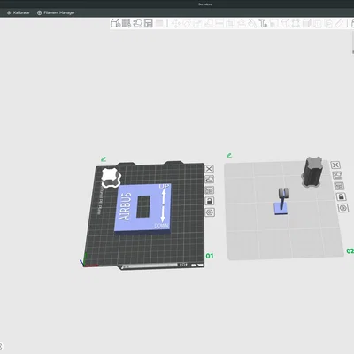 Mô hình công tắc bánh đáp Airbus (Landing Gear Switcher) 3D
