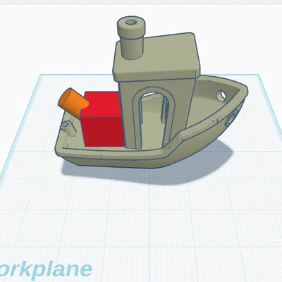 Mô hình thuyền 3D Benchy gắn đại bác (Benchy with cannon) độc đáo