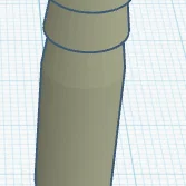 Khớp nối ống hai đầu dạng gai (Double sided barbed coupler) in 3D