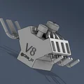 Giá đỡ USB hình động cơ V8 độc đáo cho bàn làm việc - Thumbnail 4