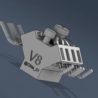 Giá đỡ USB hình động cơ V8 độc đáo cho bàn làm việc