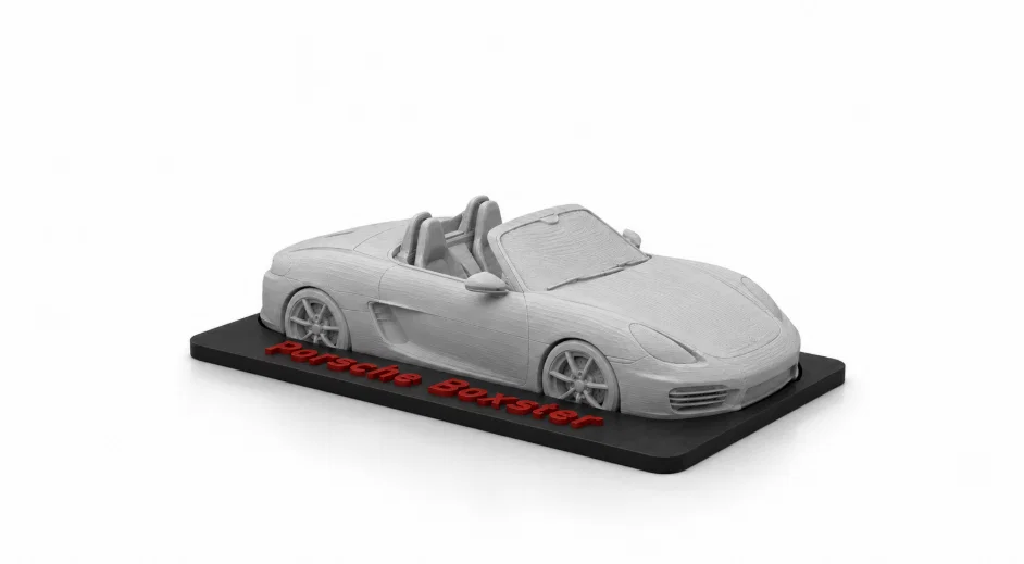 Mô hình 3D Porsche Boxster trưng bày cực chất cho bàn làm việc - Image 1