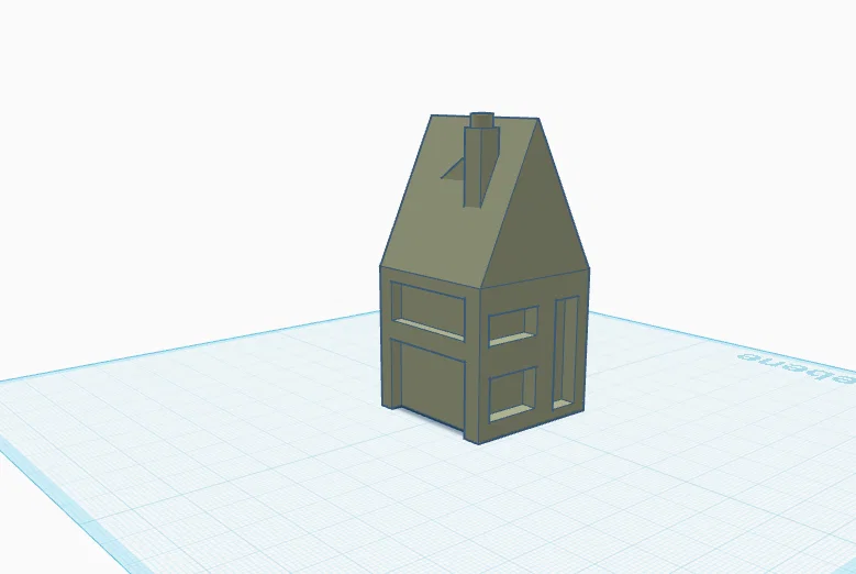 Mô hình ngôi nhà nhỏ dùng để kiểm tra máy in 3D - Image 1