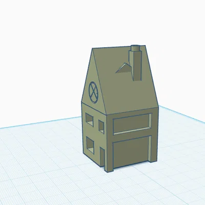 Mô hình ngôi nhà nhỏ dùng để kiểm tra máy in 3D