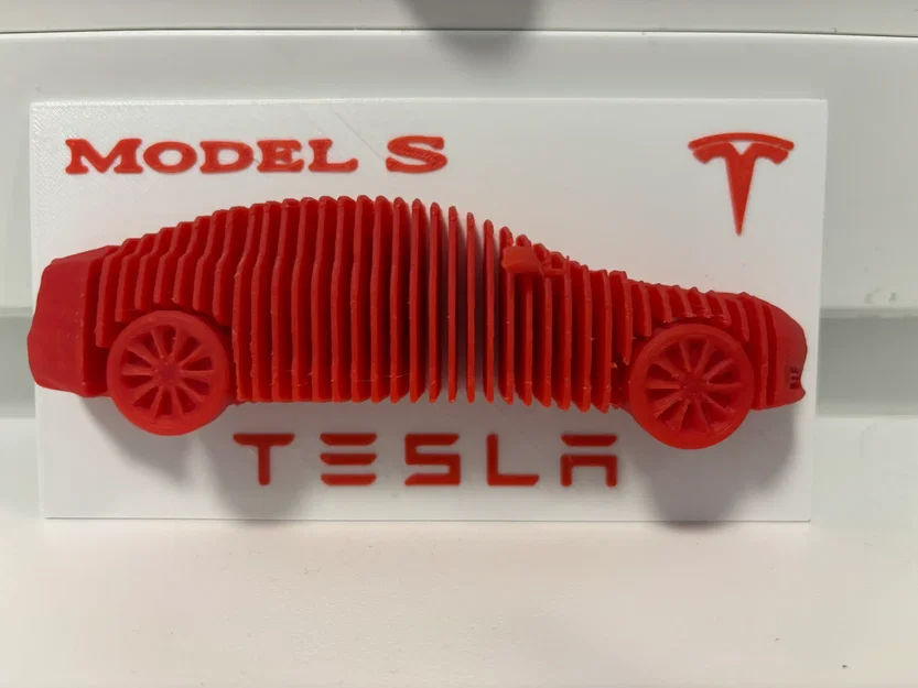 Mô hình điêu khắc xếp lớp Tesla Model S - Image 2