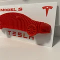 Mô hình điêu khắc xếp lớp Tesla Model S - Thumbnail 3