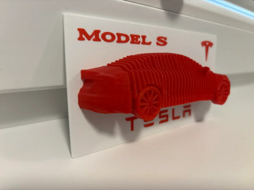 Mô hình điêu khắc xếp lớp Tesla Model S - Image 4