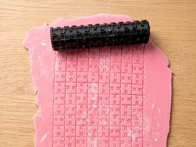 Con lăn tạo họa tiết mảnh ghép (Puzzle pattern roller) - Image 1