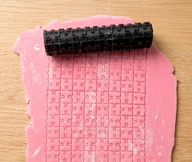 Con lăn tạo họa tiết mảnh ghép (Puzzle pattern roller)