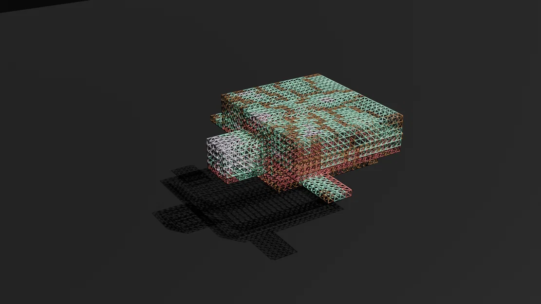 Mô hình Rùa Minecraft dạng Voxel - Tệp 3D in ấn chất lượng cao (STL/OBJ) - Image 1