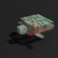 Mô hình Rùa Minecraft dạng Voxel - Tệp 3D in ấn chất lượng cao (STL/OBJ) - Thumbnail 1