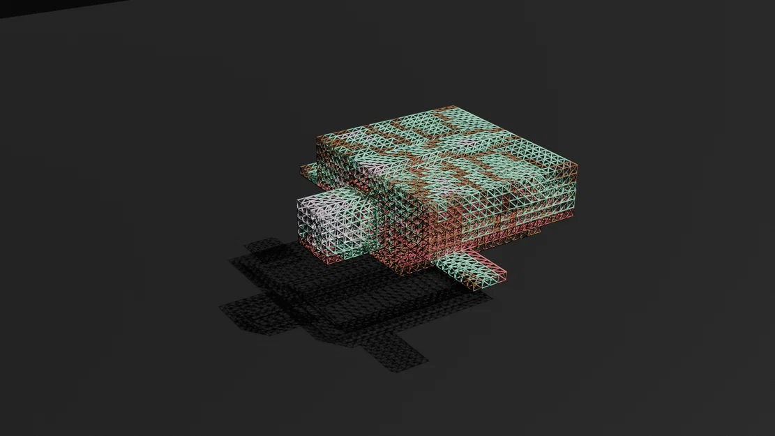 Mô hình Rùa Minecraft dạng Voxel - Tệp 3D in ấn chất lượng cao (STL/OBJ) - Image 2