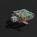 Mô hình Rùa Minecraft dạng Voxel - Tệp 3D in ấn chất lượng cao (STL/OBJ) - Thumbnail 2