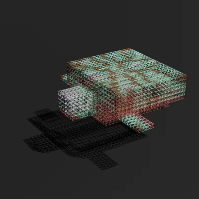 Mô hình Rùa Minecraft dạng Voxel - Tệp 3D in ấn chất lượng cao (STL/OBJ)