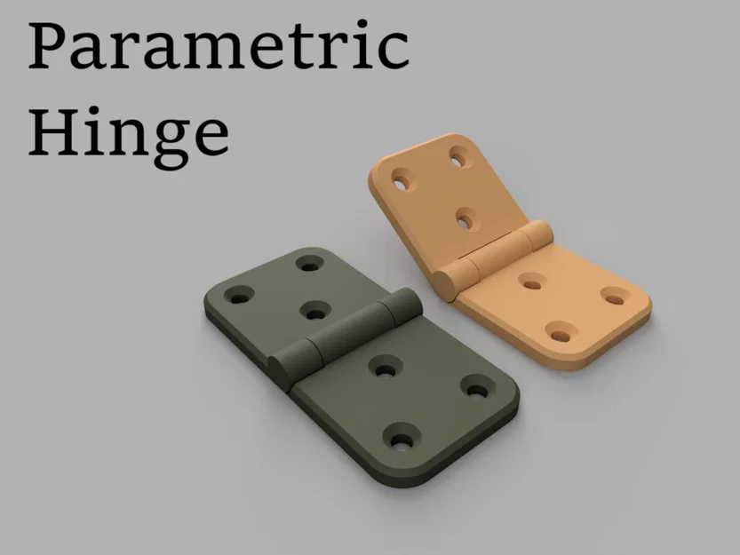 Bản lề Parametric Hinge 3D - Bền bỉ và in sẵn nguyên khối - Image 1