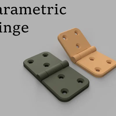 Bản lề Parametric Hinge 3D - Bền bỉ và in sẵn nguyên khối