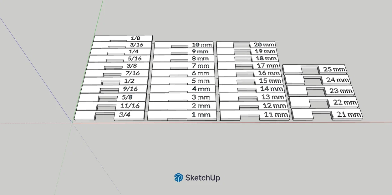 Bộ khối căn chỉnh chiều cao (Woodworking Setup Blocks) in 3D chính xác - Image 1