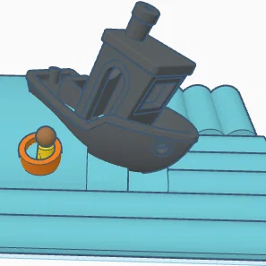 Mô hình 3D Sinking Benchy sáng tạo: Tàu Benchy chìm cực chất