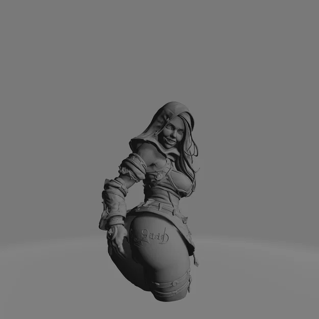 File STL Hooded Sorceress | Mô hình nữ pháp sư fantasy quyến rũ | Tượng Resin chi tiết cao - Image 2