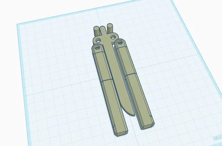 Mô hình dao bướm (Butterfly Knife) in 3D tự lắp ráp cực chất - Image 2