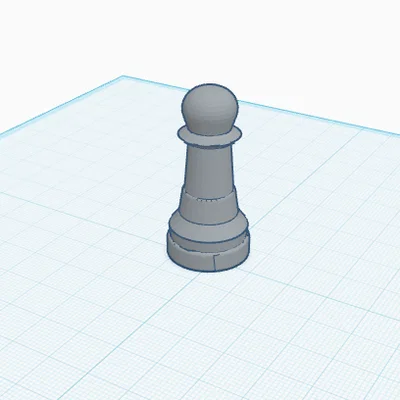 Mô hình quân Tốt (Pawn) cờ vua đơn giản, dễ in 3D tại nhà