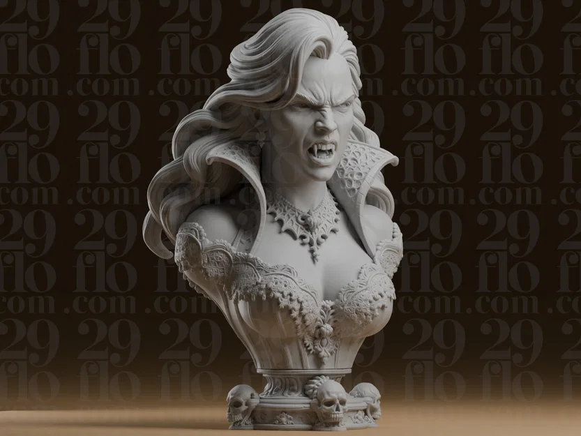 Tượng Nữ Ma Cà Rồng #324 - Phong Cách Gothic Kinh Dị - Image 1
