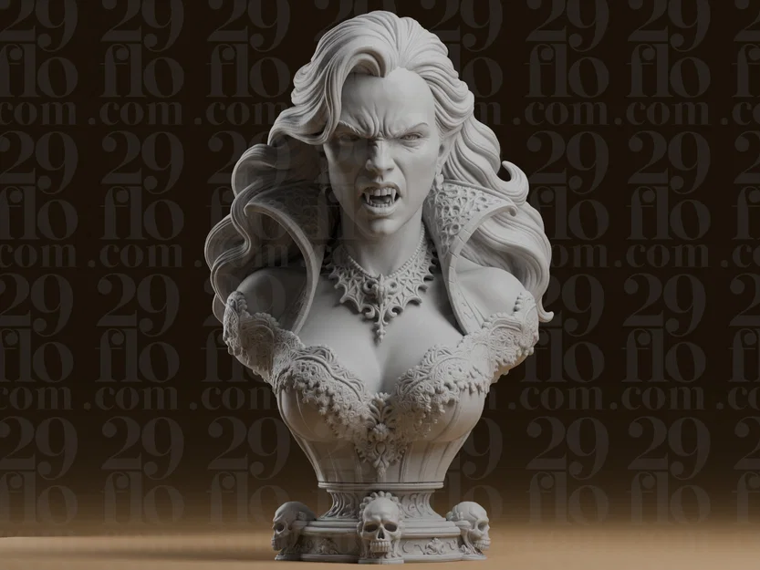 Tượng Nữ Ma Cà Rồng #324 - Phong Cách Gothic Kinh Dị - Image 2